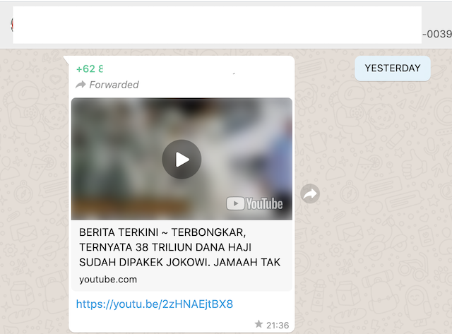 [Cek Fakta] Ternyata Jokowi sudah Pakai Rp38 Triliun Dana Haji? Ini Faktanya