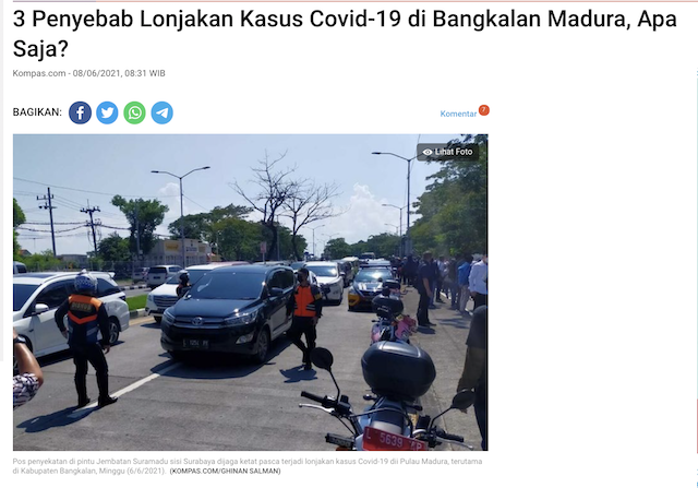 [Cek Fakta] Sebanyak 7.150 Warga Bangkalan Madura Terpapar Covid-19? Ini Faktanya