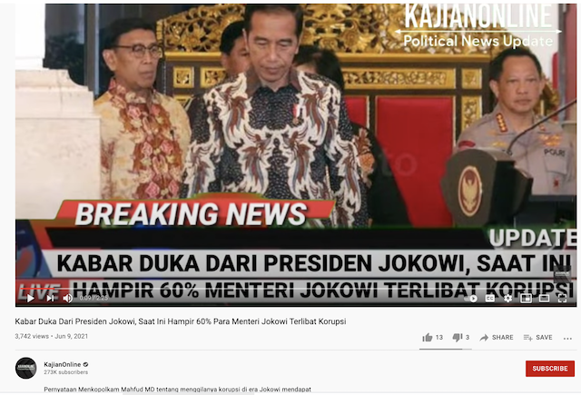 [Cek Fakta] Hampir 60 Persen Menteri Jokowi Terlibat Korupsi? Ini Faktanya