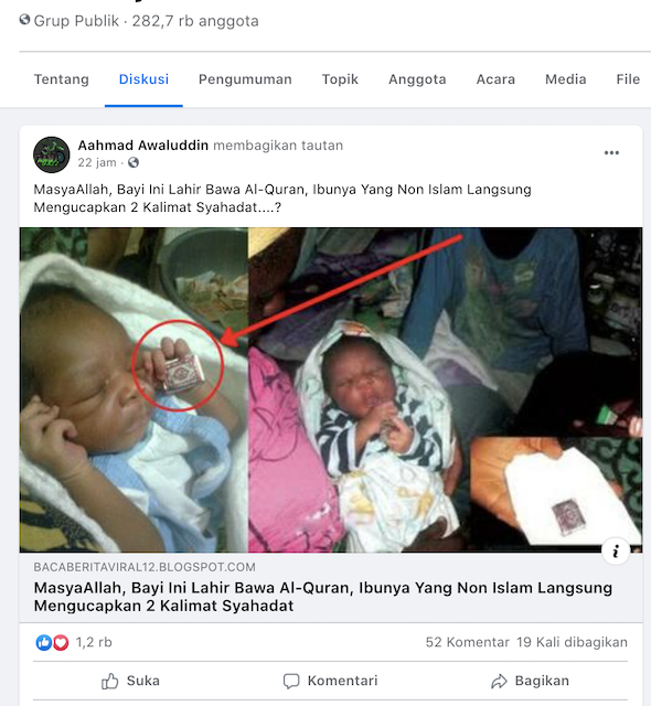 [Cek Fakta] Bayi Ini Terlahir Membawa Alquran dari Rahim Ibunya? Simak Faktanya