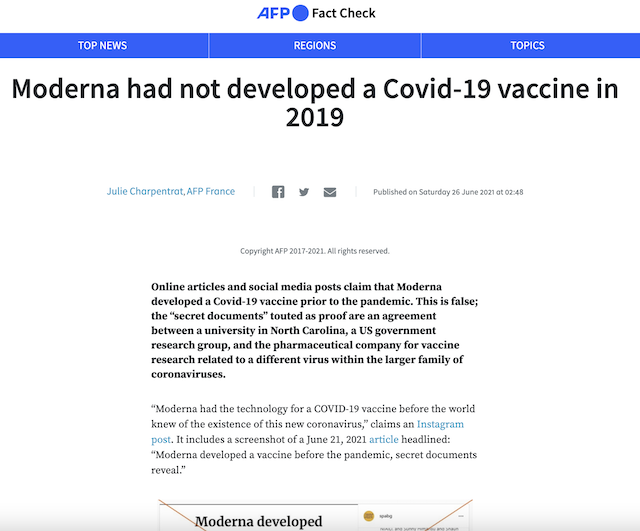 [Cek Fakta] Dokumen Rahasia Bocor Sebut Moderna Sudah Kembangkan Vaksin Covid-19 Sebelum Pandemi? Ini Faktanya