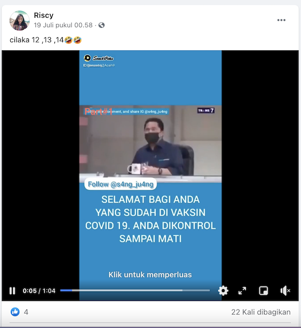 [Cek Fakta] Benarkah Barcode pada Vaksin Covid-19 Mengontrol Manusia sampai Mati? Ini Faktanya