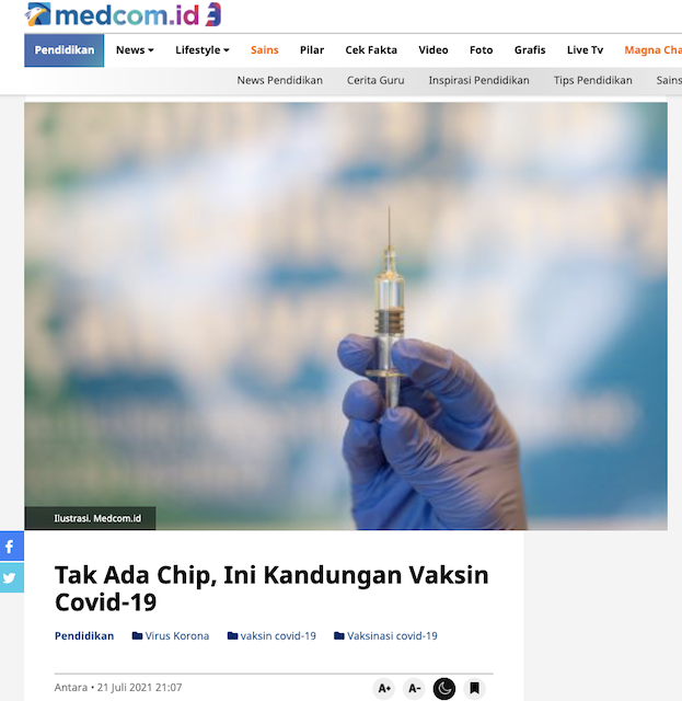 [Cek Fakta] Benarkah Barcode pada Vaksin Covid-19 Mengontrol Manusia sampai Mati? Ini Faktanya