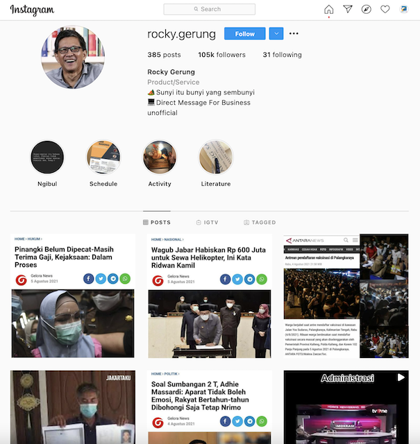 [Cek Fakta] Rocky Gerung Dikabarkan Meninggal Dunia? Ini Cek Faktanya
