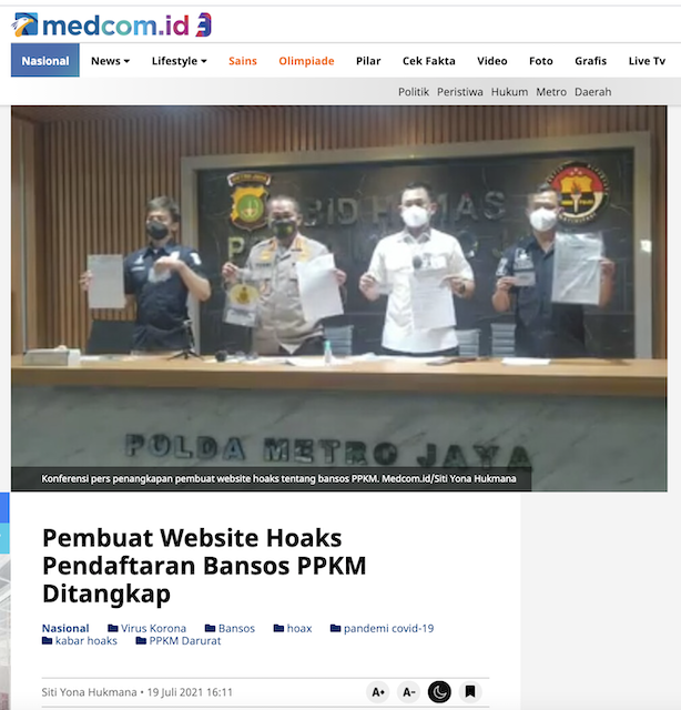 [Cek Fakta] Beredar <i>Link</i> Bansos Rp500 Ribu dari Kemensos? Cek Faktanya