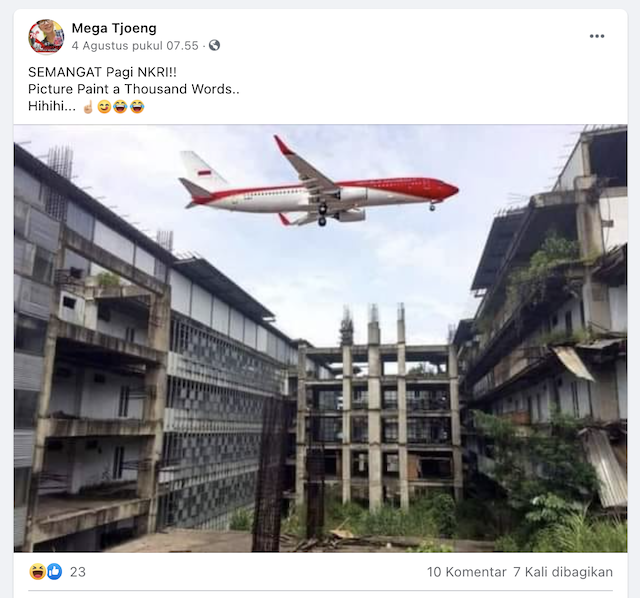 [Cek Fakta] Pesawat Kepresidenan yang Dikritik Elite Demokrat Melintas di Atas Proyek Hambalang? Begini Faktanya