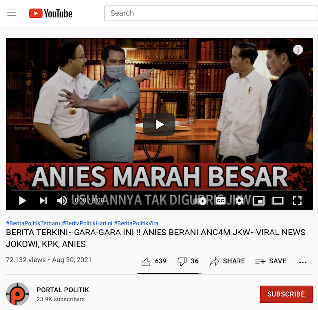 [Cek Fakta] Beredar Video Kemarahan Anies kepada Jokowi? Ini Faktanya