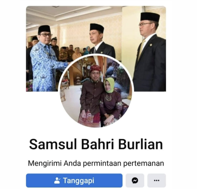 [Cek Fakta] Akun Facebook Catut Sekda Kota Pagar Alam Jual-Beli Jabatan