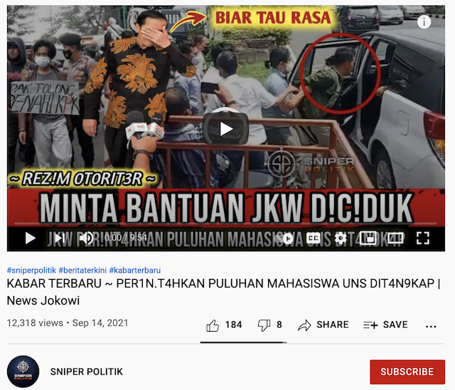 [Cek Fakta]    Is it true that Jokowi ordered the arrest of dozens of UNS students?  This is a factual check