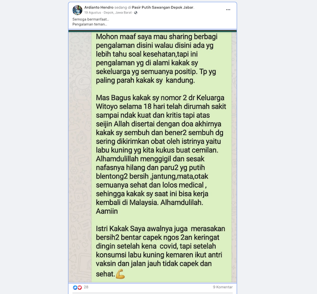 [Cek Fakta] Labu Kuning Diklaim Dapat Sembuhkan Covid-19