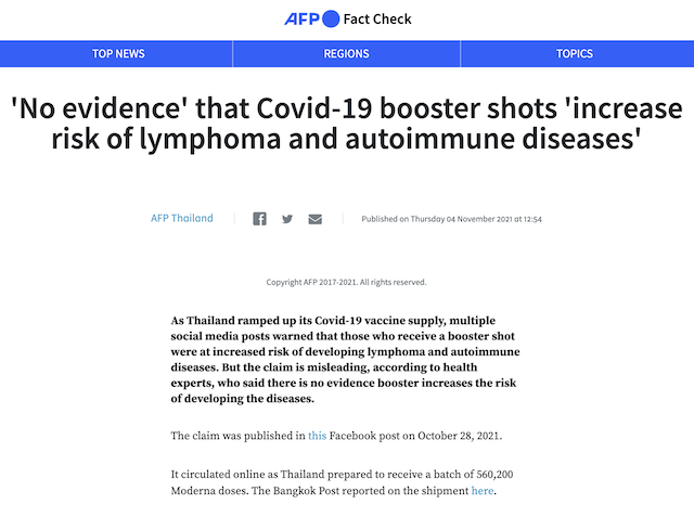 [Cek Fakta] Benarkah Penerima Vaksin Covid-19 Berisiko Lebih Tinggi Terkena Limfoma dan Autoimun? Ini Faktanya