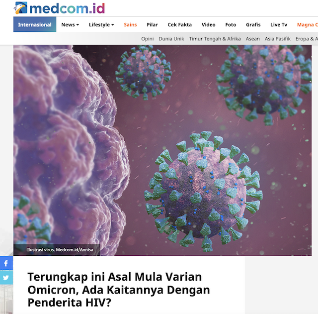 [Cek Fakta] WHO dan Pfizer Bekerja Sama Munculkan Omicron untuk Menghukum Afrika Selatan? Begini Faktanya