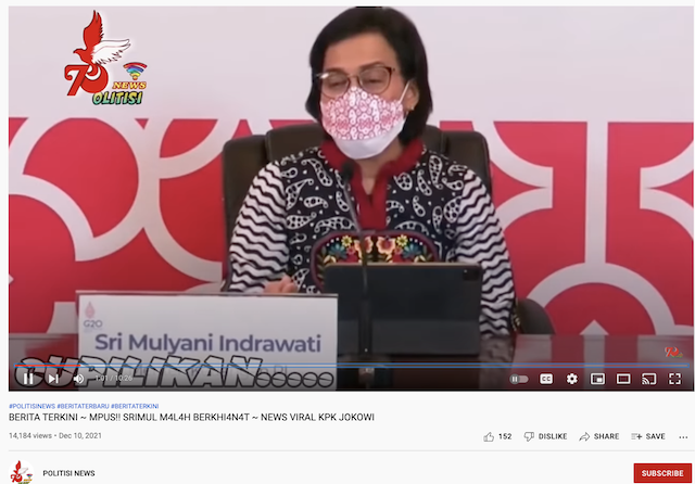 [Cek Fakta] Video Sri Mulyani Berkhianat soal Utang Negara? Ini Cek Faktanya