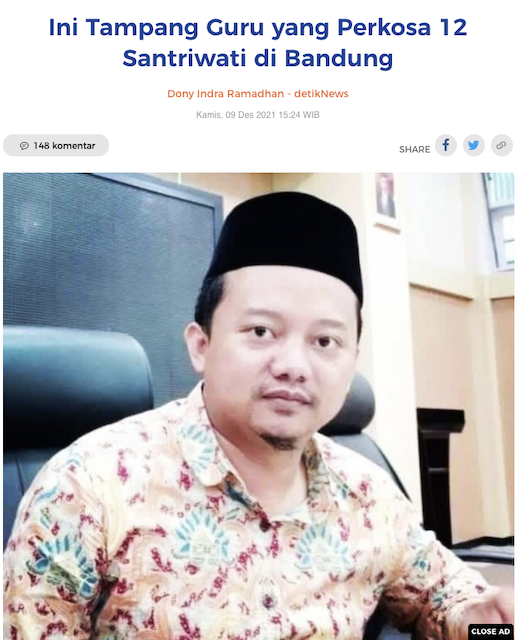 [Cek Fakta] Beredar Foto Herry Wirawan Pakai Jaket Banser? Ini Faktanya