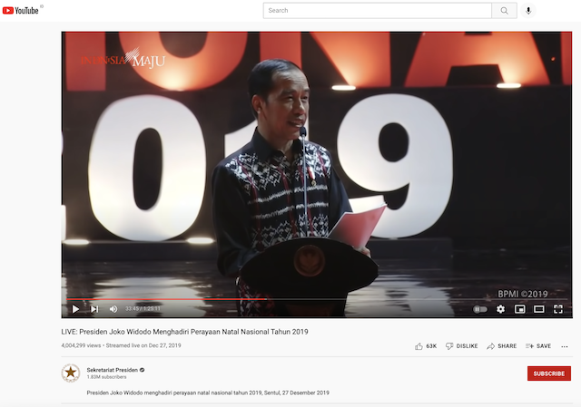 [Cek Fakta] Beredar Video Pidato Jokowi terkait Umat Islam Dilarang Berkerumun, Umat Agama Lain Tidak? Cek Faktanya