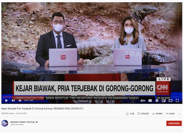 [Cek Fakta] Foto Jokowi Terjebak di Gorong-Gorong Saat Mencari Biawak? Cek Dulu Faktanya