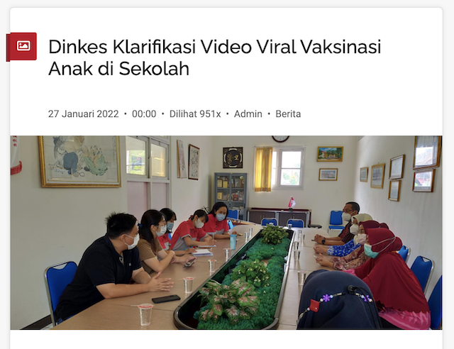 [Cek Fakta] Video Penyuntikan Vaksin Kosong di Kota Semarang? Begini Faktanya
