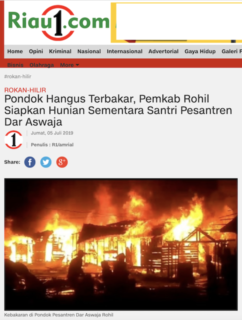 [Cek Fakta] Pesantren Alquran Terbakar, 26 Santri dan Dua Guru Tewas Terpanggang? Cek Dulu Faktanya