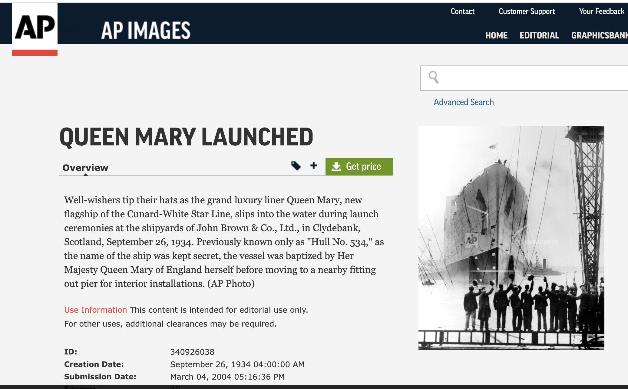 [Cek Fakta] Foto Penampakan Kapal Titanic Tahun 1912? Begini Faktanya