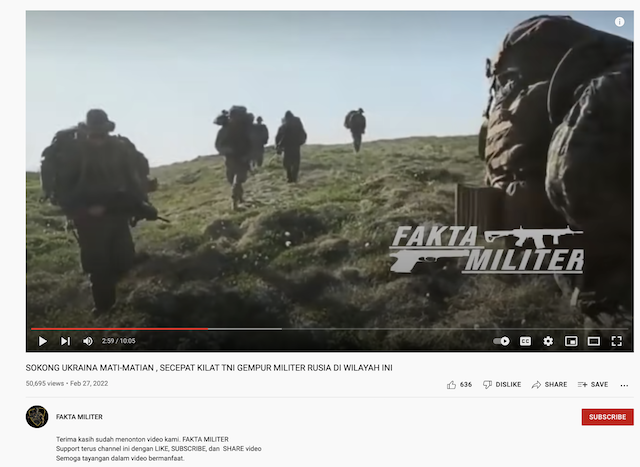 [Cek Fakta] Video TNI Bantu Ukraina Gempur Militer Rusia? Ini Faktanya