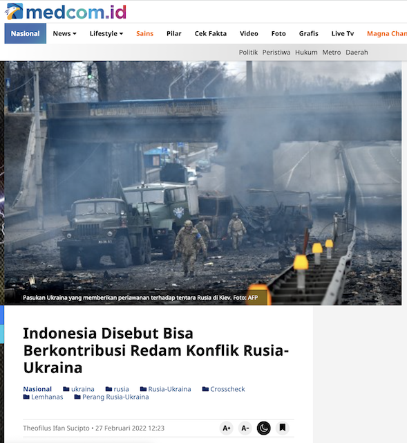 [Cek Fakta] Video TNI Bantu Ukraina Gempur Militer Rusia? Ini Faktanya
