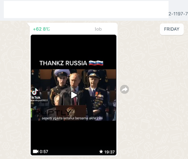 [Cek Fakta] Pidato Presiden Putin akan Kirim Sniper Rusia Tembak Penimbun Minyak Goreng Indonesia? Ini Faktanya