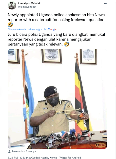 [Cek Fakta] Polisi Uganda Menyerang Wartawan karena Memberikan Pertanyaan yang Tidak Relevan? Begini Faktanya