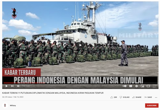 [Cek Fakta] Kabar Indonesia Putuskan Diplomatik dengan Malaysia dan Siap Berperang Hoaks, Begini Faktanya