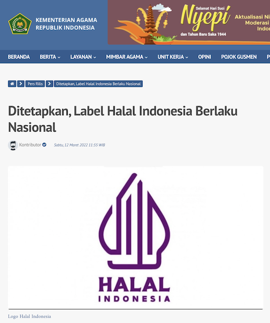 [Cek Fakta] Logo Halal yang Baru  Terinspirasi dari Penutup Kepala Uskup? Cek Dulu Faktanya
