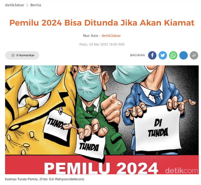 [Cek Fakta] Video DPR Resmi Tunda Pemilu 2024 dan Perpanjang Masa Jabatan Presiden? Ini Faktanya