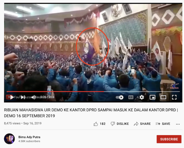 [Cek Fakta] Video Aksi Mahasiswa Masuki Gedung Dewan? Ini Faktanya