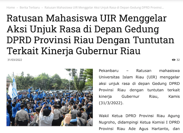 [Cek Fakta] Video Aksi Mahasiswa Masuki Gedung Dewan? Ini Faktanya