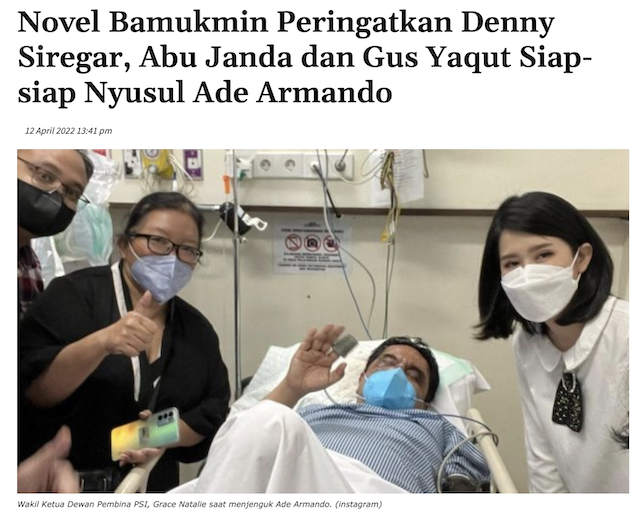 [Cek Fakta] Ancam Bunuh Gus Yaqut, Novel Bamukmin Diseret Paksa Aparat? Ini Faktanya