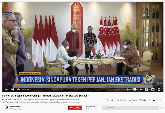 [Cek Fakta] Singapura Serahkan 1000 Triliun Aset Negara Indonesia yang Dicuri Koruptor? Cek Faktanya