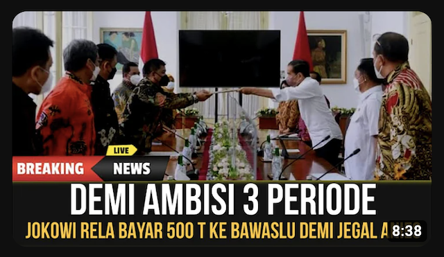 [Cek Fakta] Jokowi Bayar Rp500 T ke Bawaslu untuk Jegal Anies Baswedan? Cek Faktanya