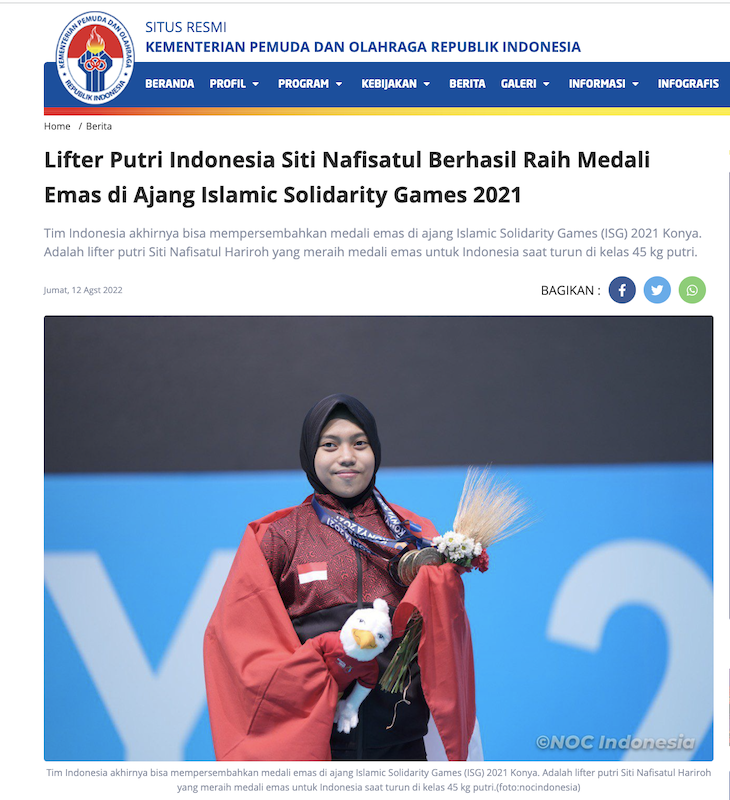 [Cek Fakta] Lifter Putri Indonesia Ini sempat Ngambek karena Dipaksa Lepas Hijab di Sea Games 2023? Simak Faktanya