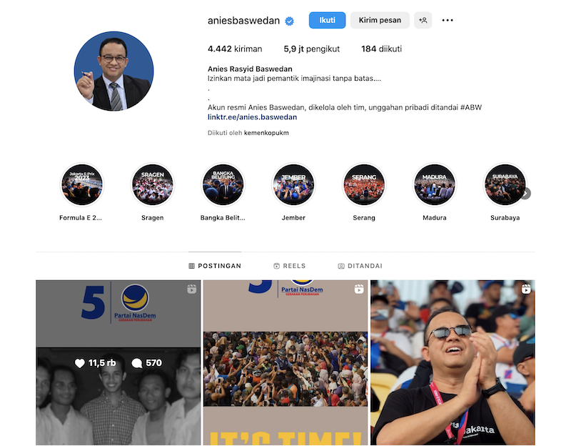 [Cek Fakta] Anies Baswedan Mundur dari Pencapresan usai Jagoannya Kalah di Formula E 2023? Ini Faktanya
