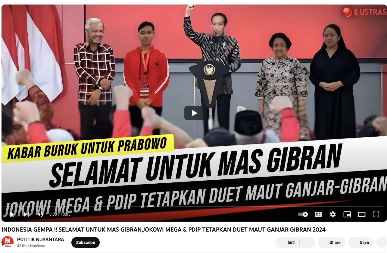 [Cek Fakta] Jokowi dan Megawati Tetapkan Duet Ganjar-Gibran pada Pilpres 2024? Begini Faktanya