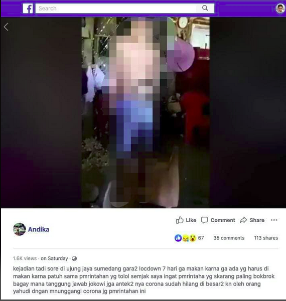 [Cek Fakta] Video Ibu dan Dua Anaknya Tewas Gantung Diri karena <i>Lockdown</i> di Sumedang Hoaks, Ini Faktanya