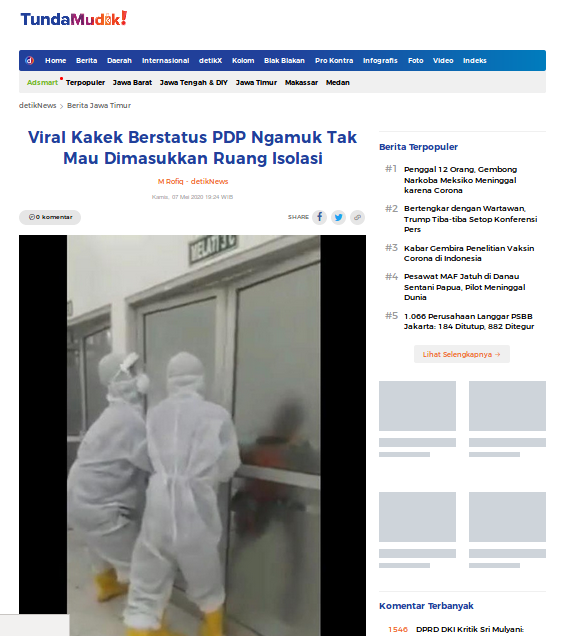 [Cek Fakta] Pasien Covid-19 Mengamuk di RSUD Pamekasan? Ini Faktanya