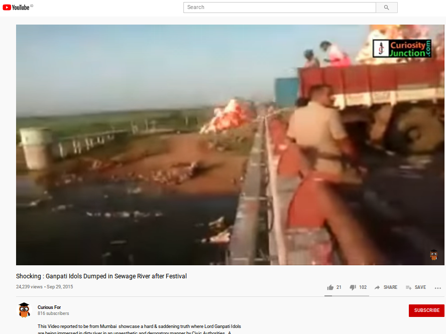 [Cek Fakta] Video Warga Hindu India Membuang Patung Dewa ke Sungai karena Korona? Ini Faktanya
