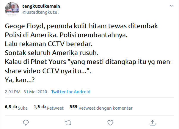 [Cek Fakta] Benarkah Mendiang George Floyd Meninggal Ditembak Polisi AS? Ini Faktanya
