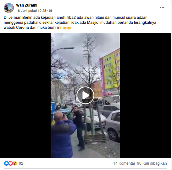 [Cek Fakta] Tak Ada Masjid, Suara Azan Tiba-Tiba Terdengar di Berlin Jerman? Cek Faktanya