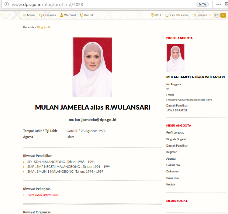 [Cek Fakta] Beredar Kabar Mulan Jameela Mundur dari Anggota DPR? Ini Faktanya