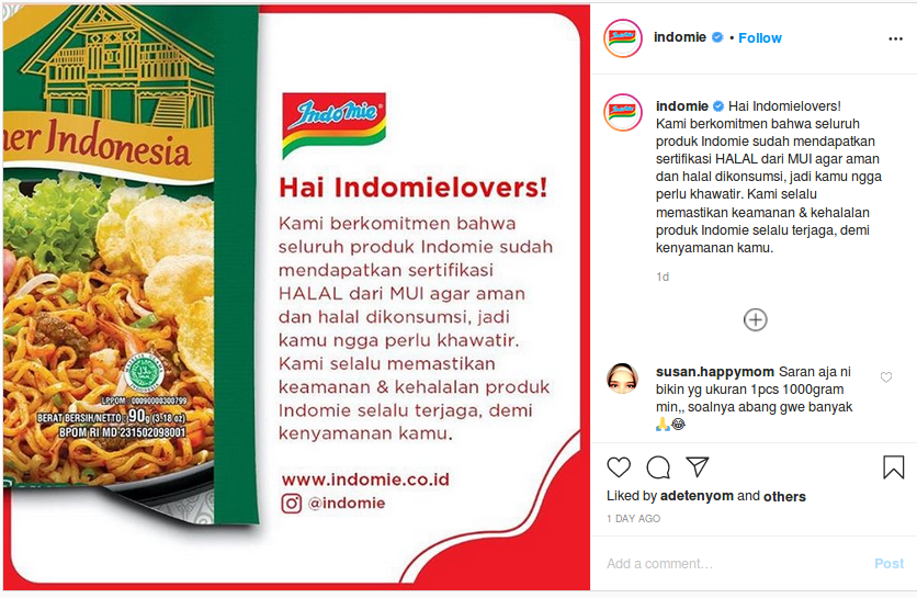 [Cek Fakta] Beredar Foto Indomie Rasa Saksang Babi? Cek Faktanya