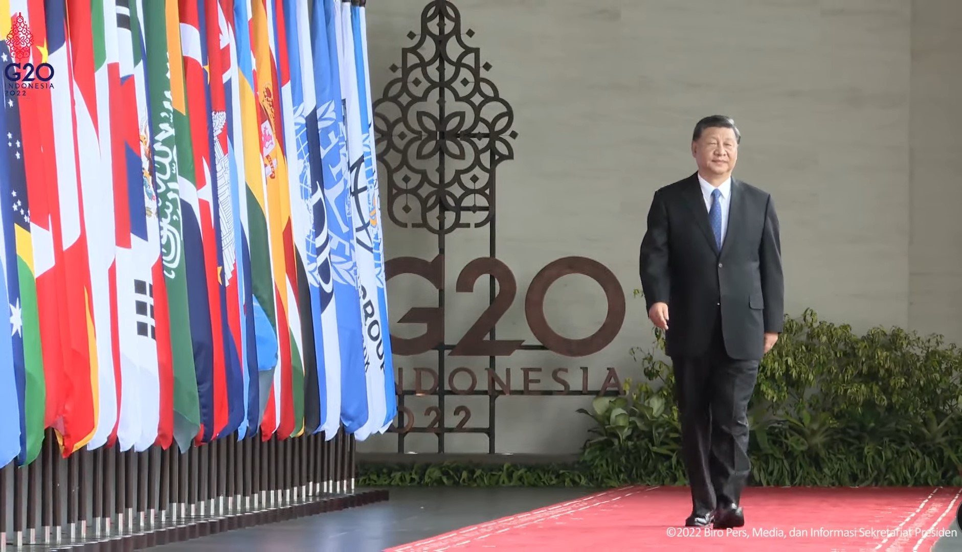 Tiba di Venue KTT G20, Presiden Tiongkok Xi Jinping Bawa Rombongan