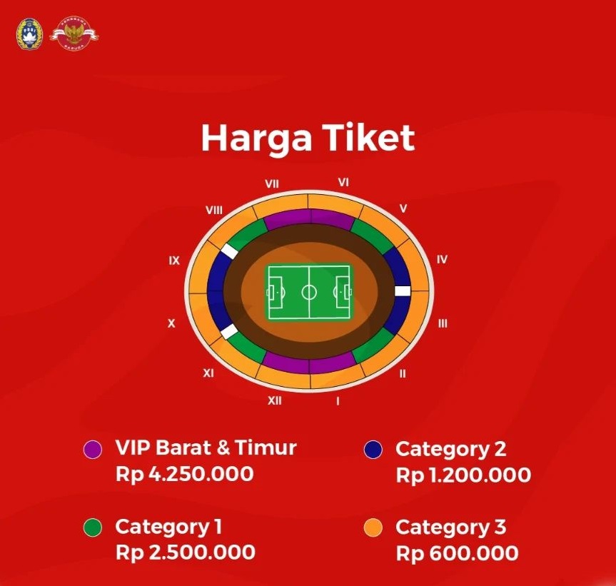 Sebelum War Tiket Timnas Indonesia Vs Argentina, Cek Dulu Seat Layoutnya