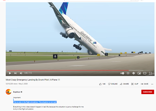 Crash landing indonesia iran garuda This video