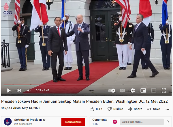 [Cek Fakta] Foto Presiden AS Jemput PM Singapura dan Jokowi hanya Dubes? Ini Faktanya