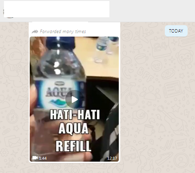 [Cek Fakta] Beredar Video Tutup Botol Aqua Bisa Dibuka padahal masih Bersegel? Ini Faktanya